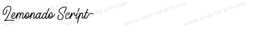 Lemonado Script字体转换